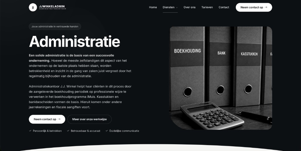 Administratiepagina